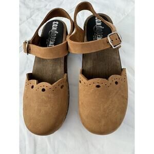Anthropologie Sandgrens clogs 35 handcrafted in Sweden 100% leather  Sz 5
